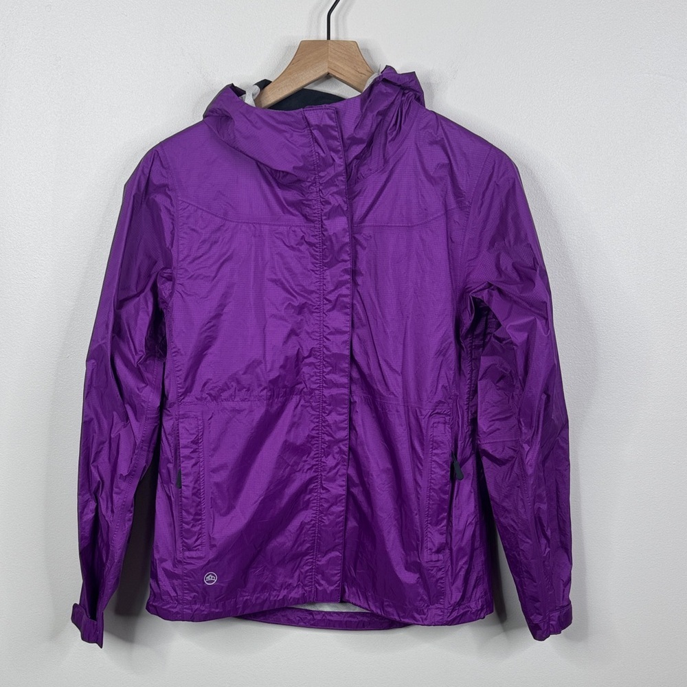 Stormtech H2Xtreme Women's Technical Rain Shell Jacket Purple Hooded Size S